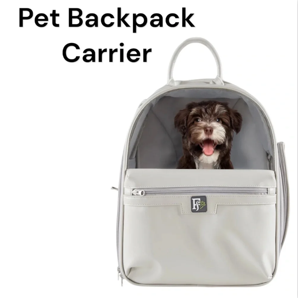 Friends Forever Tan Backpack Pet Carrier For Small Pets 25 Pounds & Under